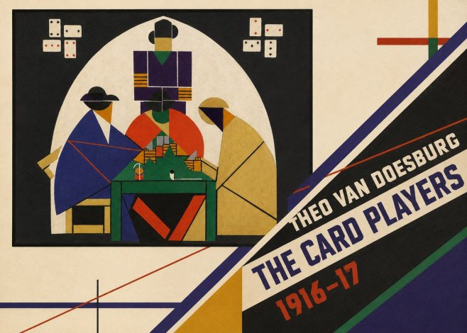 Theo van Doesburg The Card Players No4 - Plakát