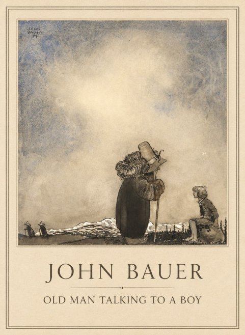 John Bauer Old Man Talking to a Boy No1 - Plakát