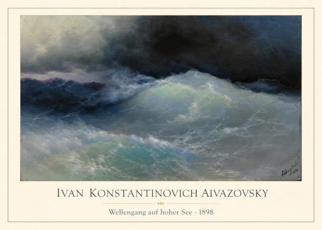 Ivan Konstantinovich Aivazovsky Wellengang Auf Hoher See No1 - Plakát