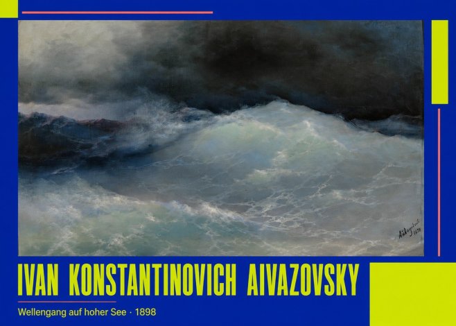 Ivan Konstantinovich Aivazovsky Wellengang Auf Hoher See No2 - Plakát