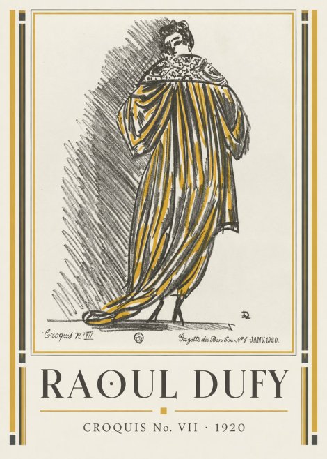Raoul Dufy Croquis No. Vii No1 - Plakát