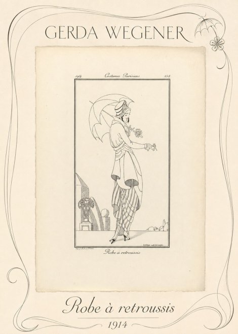 Gerda Wegener Robe À Retroussis No3 - Plakát