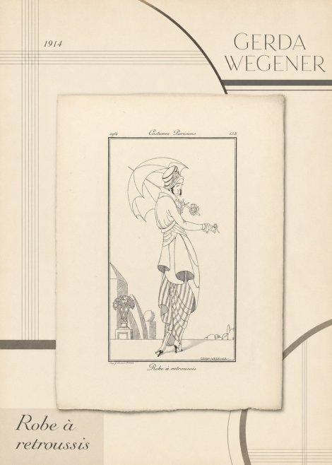 Gerda Wegener Robe À Retroussis No4 - Plakát