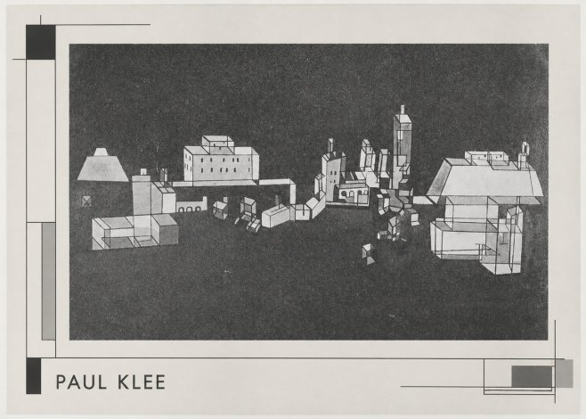 Paul Klee Architectural Forms No3 - Plakát