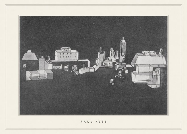 Paul Klee Architectural Forms No5 - Plakát