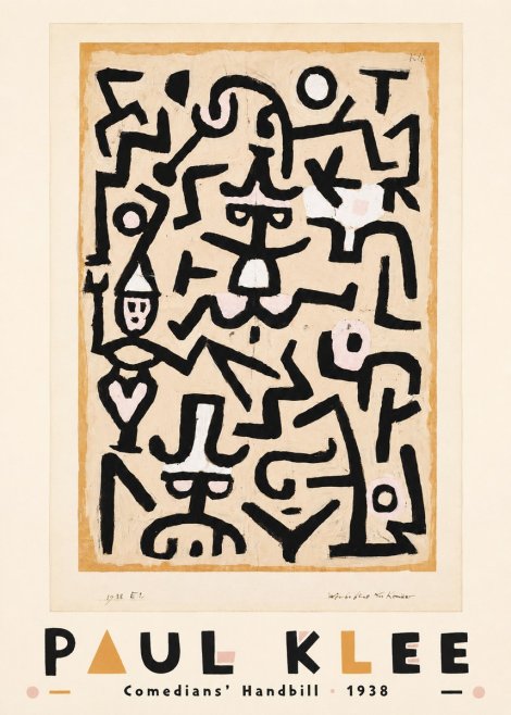Paul Klee Comedians' Handbill No3 - Plakát