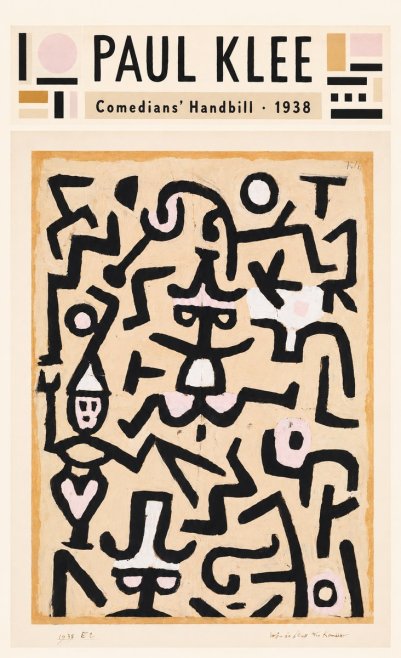 Paul Klee Comedians' Handbill No4 - Plakát