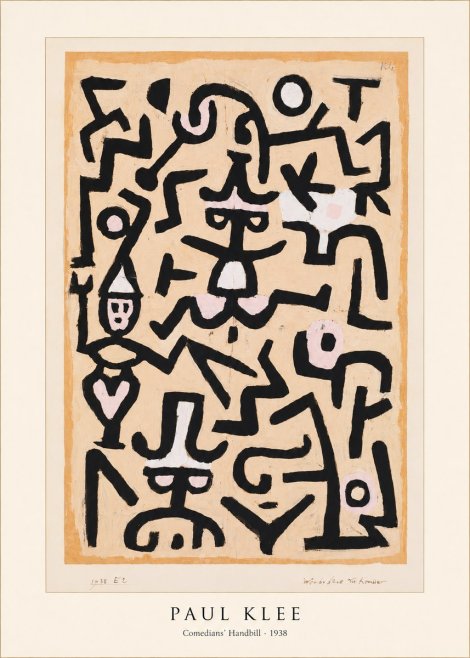 Paul Klee Comedians' Handbill No5 - Plakát