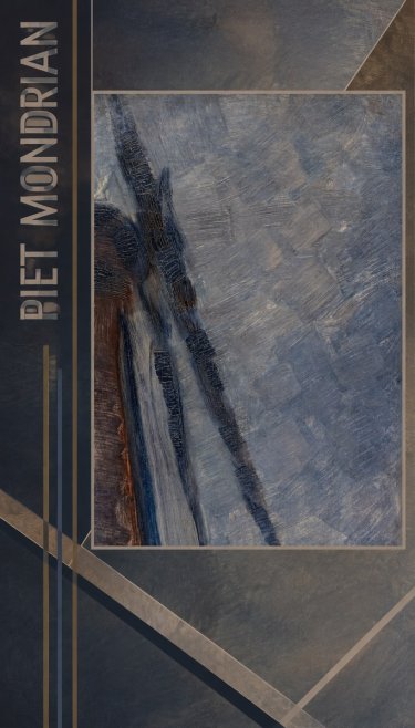 Piet Mondrian Windmill in Sunlight No2 - Plakát