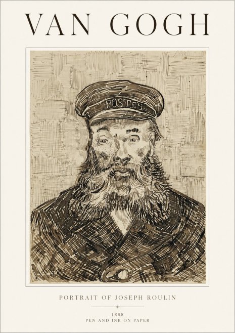Van Gogh Portrait of Joseph Roulin I No1 - Plakát
