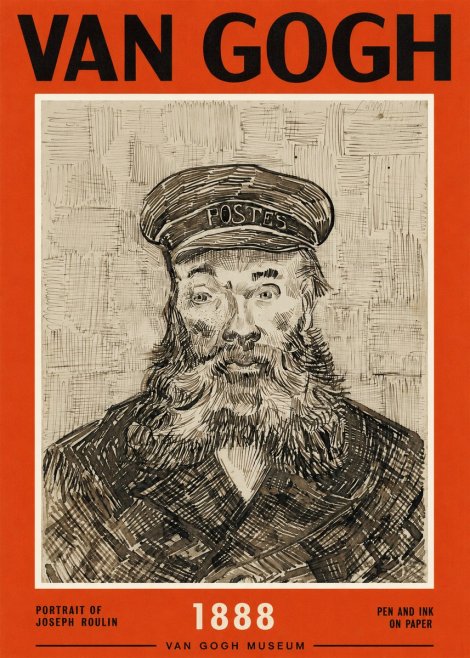 Van Gogh Portrait of Joseph Roulin I No2 - Plakát