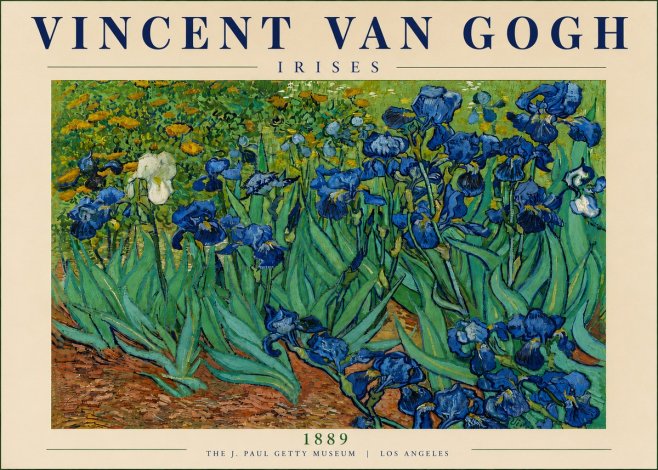 Van Gogh Irises I No5 - Plakát