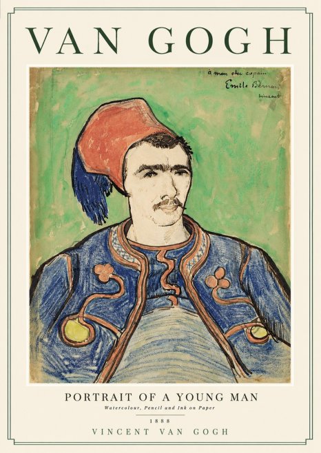 Van Gogh Portrait of a Young Man No2 - Plakát