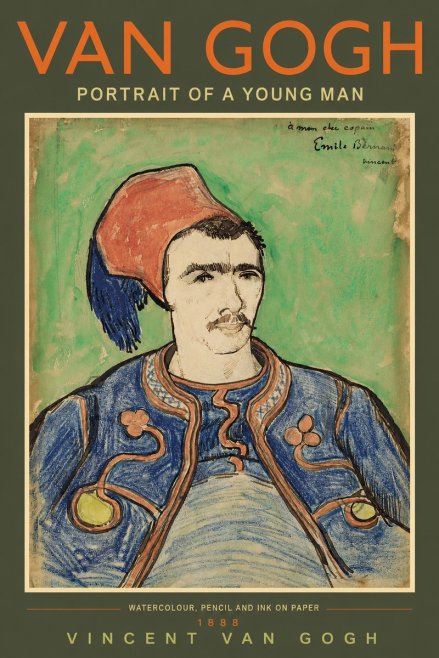 Van Gogh Portrait of a Young Man No3 - Plakát
