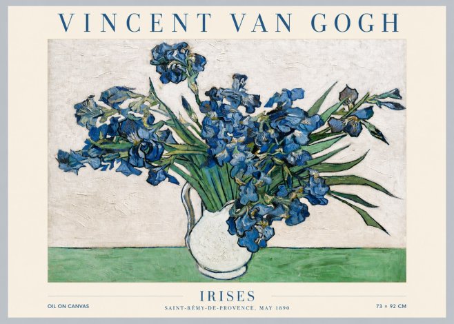 Van Gogh Irises II No5 - Plakát