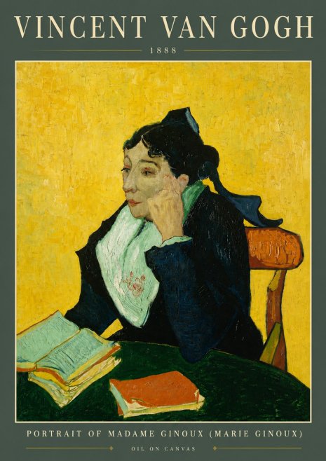 Van Gogh Portrait of Madame Ginoux (Marie Ginoux) No5 - Plakát