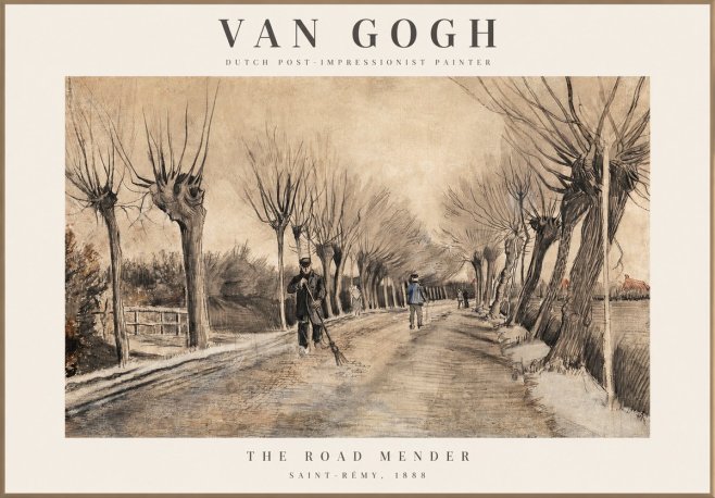 Van Gogh The Road Mender I No1 - Plakát