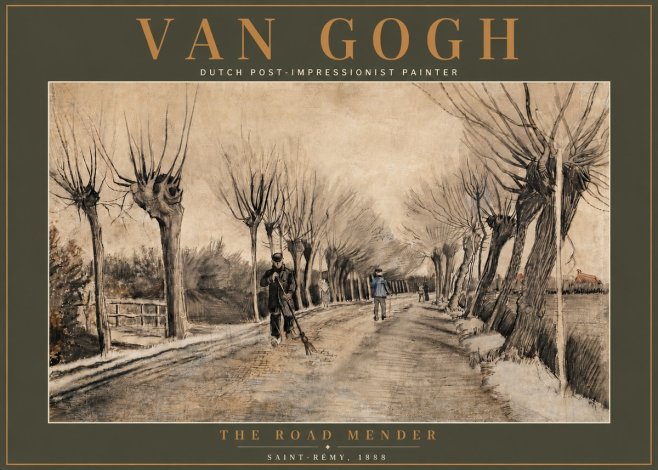 Van Gogh The Road Mender I No5 - Plakát