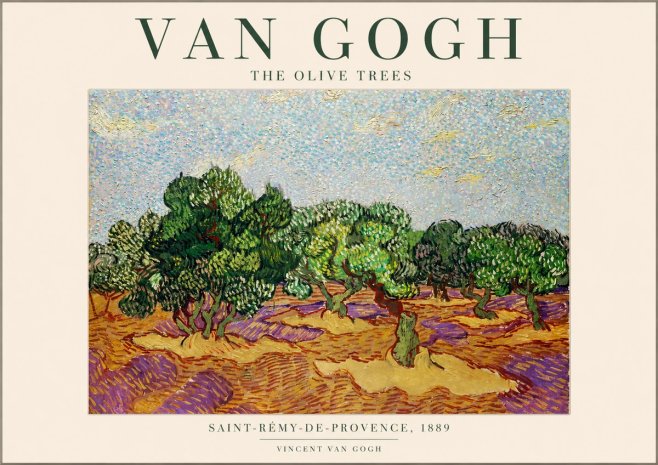 Van Gogh The Olive Trees No1 - Plakát