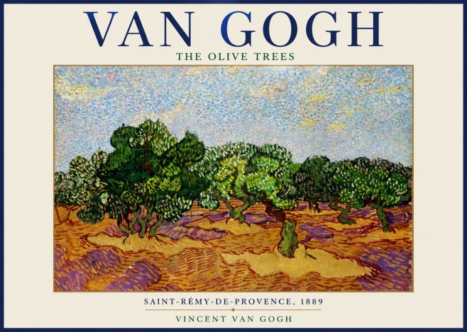 Van Gogh The Olive Trees No6 - Plakát