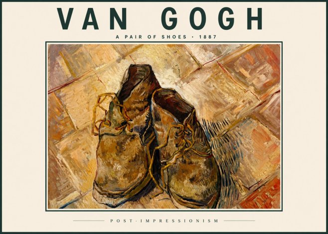 Van Gogh A Pair of Shoes No4 - Plakát