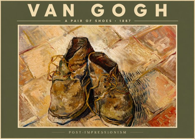 Van Gogh A Pair of Shoes No6 - Plakát