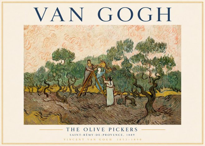 Van Gogh The Olive Pickers I No3 - Plakát