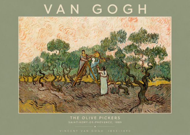 Van Gogh The Olive Pickers I No4 - Plakát