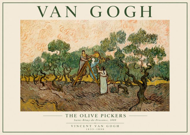 Van Gogh The Olive Pickers I No5 - Plakát