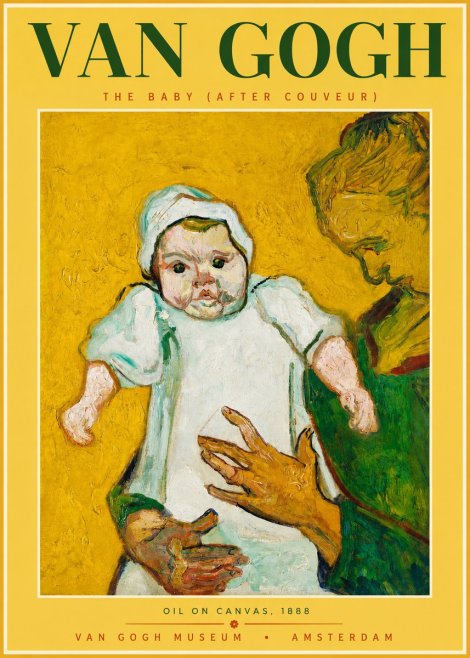 Van Gogh The Baby (After Couveur) No2 - Plakát