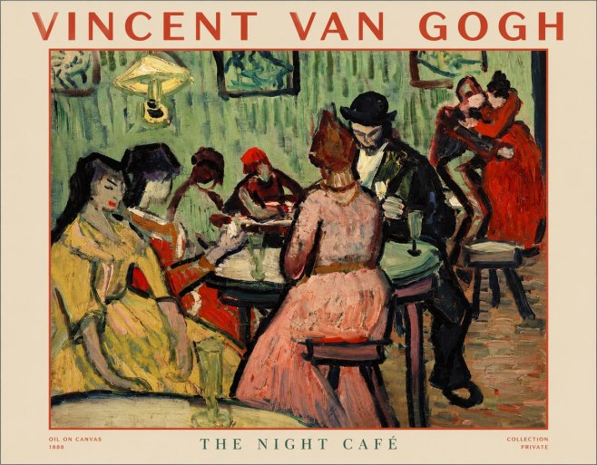 Van Gogh The Night Café I No1 - Plakát