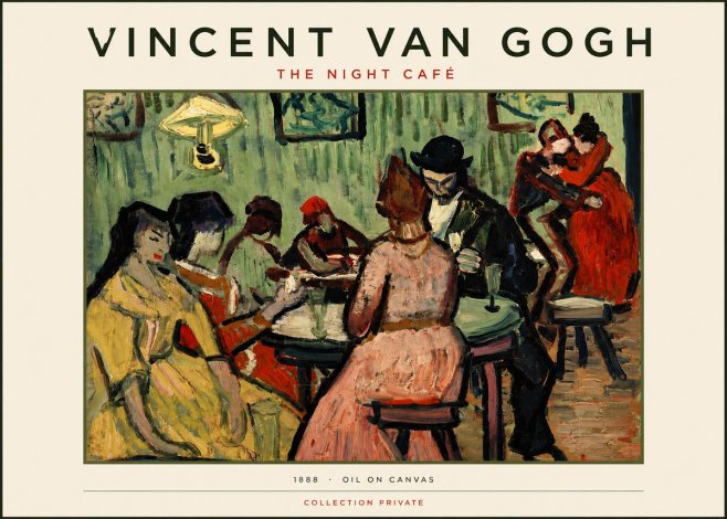 Van Gogh The Night Café I No3 - Plakát