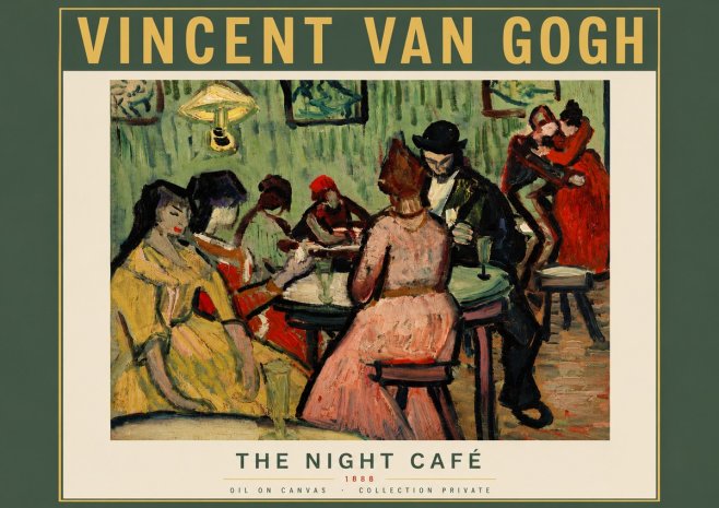 Van Gogh The Night Café I No5 - Plakát