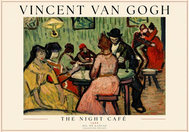 Van Gogh The Night Café I No6 - Plakát
