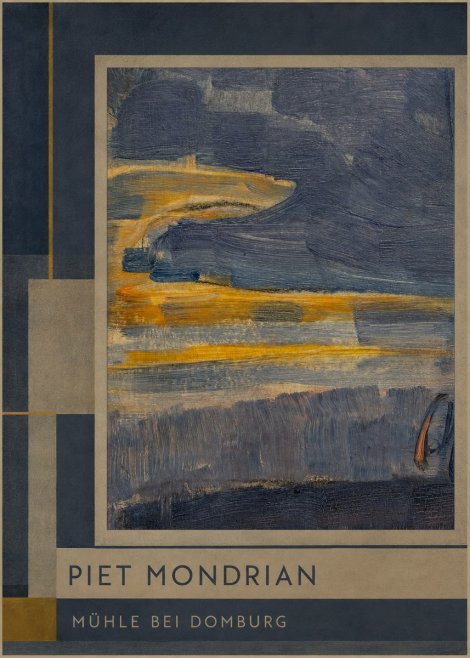Piet Mondrian Mühle Bei Domburg No2 - Plakát