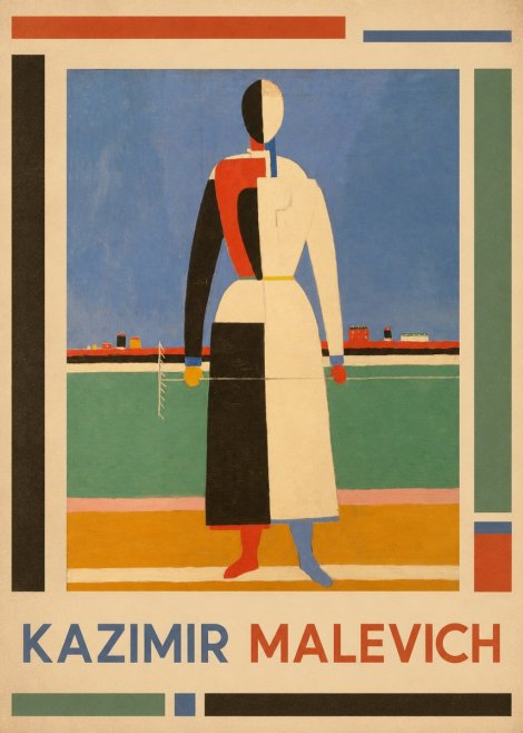 Kazimir Malevich Woman with a Rake No1 - Plakát