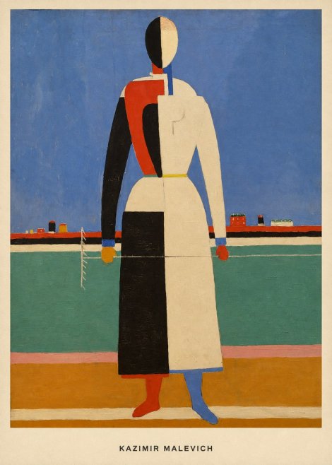 Kazimir Malevich Woman with a Rake No6 - Plakát