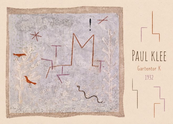 Paul Klee Gartentor K No3 - Plakát