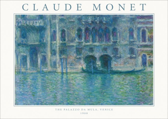 Monet The Palazzo Da Mula, Venice No1 - Plakát