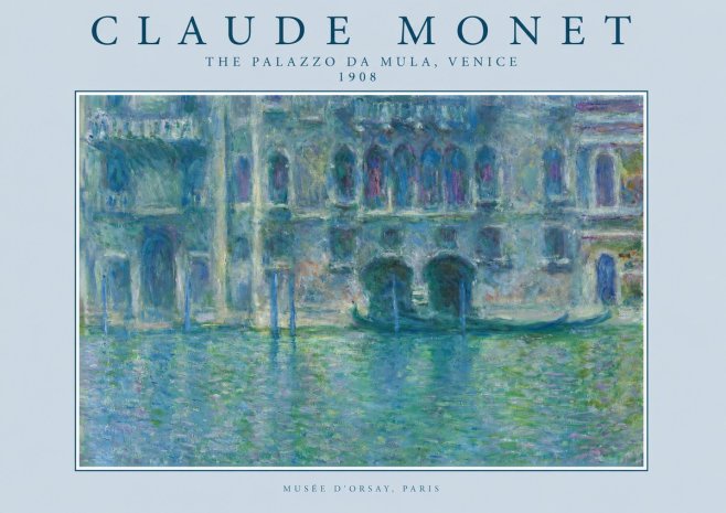 Monet The Palazzo Da Mula, Venice No2 - Plakát