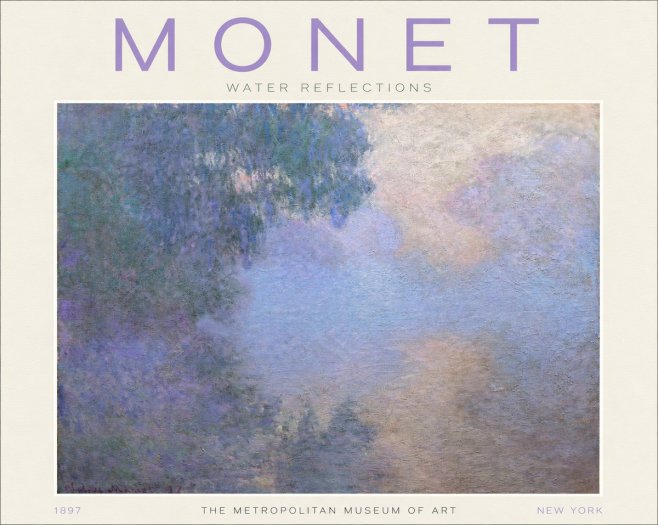 Monet Water Reflections No2 - Plakát