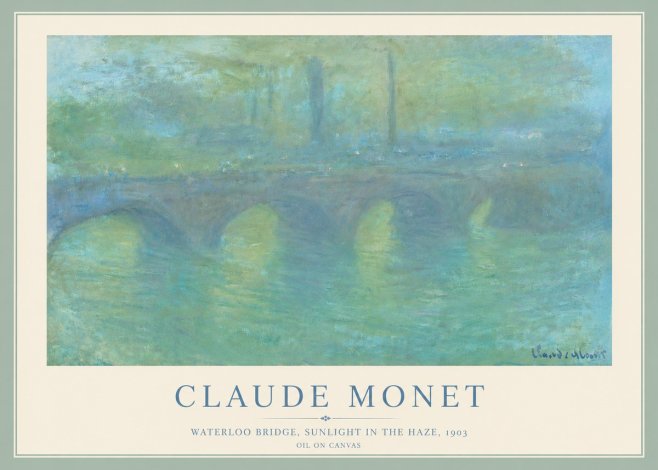 Monet Waterloo Bridge, Sunlight in the Haze, 1903 No5 - Plakát