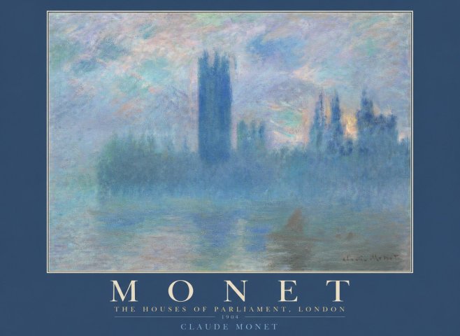 Monet The Houses of Parliament, London I No2 - Plakát