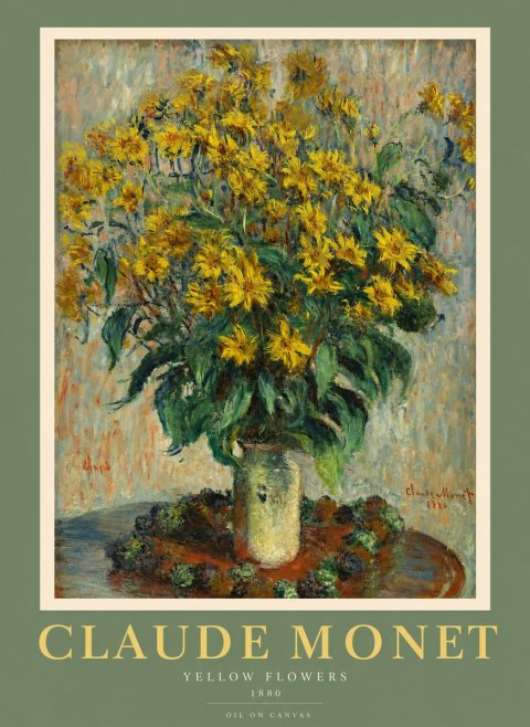 Monet Yellow Flowers No2 - Plakát