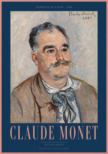 Monet Portrait of a Man No2 - Plakát