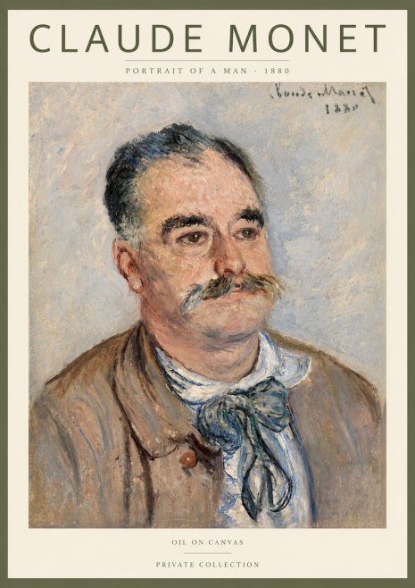 Monet Portrait of a Man No3 - Plakát