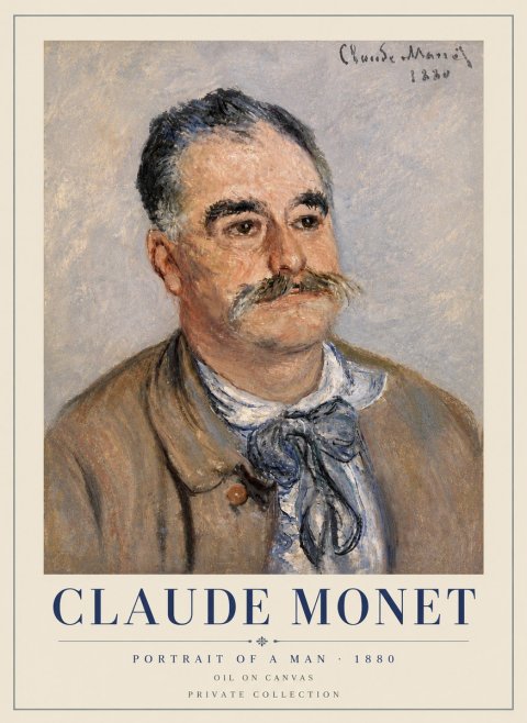 Monet Portrait of a Man No6 - Plakát