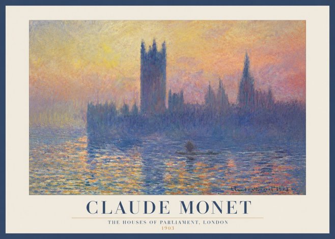 Monet The Houses of Parliament, London II No3 - Plakát