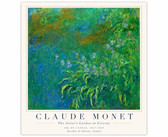 Monet The Artist's Garden at Giverny No3 - Plakát