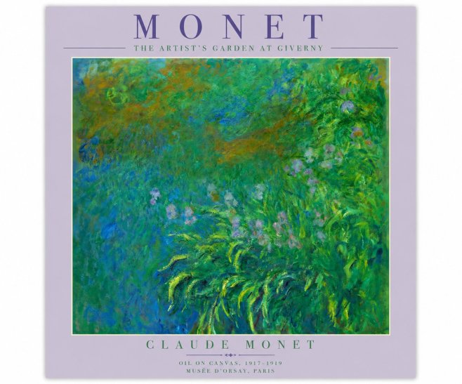 Monet The Artist's Garden at Giverny No4 - Plakát